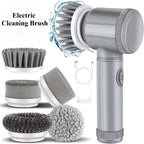 Magic Brush Cordless Spin Scrubber Electric Rechargeable with 5-in-1 Brush Heads for Deep Clean in Bathroom Kitchen Tile Grout