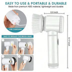 Magic Brush Cordless Spin Scrubber Electric Rechargeable with 5-in-1 Brush Heads for Deep Clean in Bathroom Kitchen Tile Grout